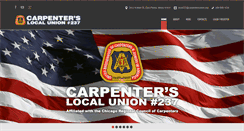 Desktop Screenshot of carpenters237.com